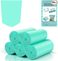 Small Biodegradable Trash Bags 1.2 Gallon - Mini Compostable Garbage Bag Unscented Strong Thicken Rubbish Waste Can Liners For Outdoor Camping Garden and Kitchen (Blue, 100 Count)