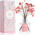 Reed Diffuser Set,1.69 fl oz (50 ml) - Cherry Blossom Oil Diffusers with 8 Reed Sticks,Home Fragrance Reed Diffuser for Bathroom Shelf Decor