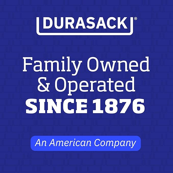 DURASACK Heavy Duty Home and Yard Bags 48-Gallon Reusable Self-Standing Lawn and Leaf Bags Garbage Can with Reinforced Handles, Blue