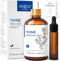 HIQILI Thyme Essential Oil for Skin Flare Care, DIY Spray, Diffuser | With 10ml Travel Dropper Bottle, Aromatherapy Diffuser, Hair, Skin Care & DIY Fragrance - 100ml / 3.38 Fl Oz