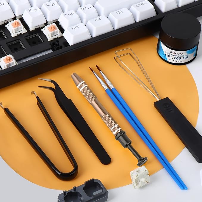 RUNJRX Keyboard Lube Kit GPL 205G0 0.53oz/15g for Mechanical Keyboard Lube, Switch Opener for MX Kailh,Keyboard Tools with Keycap Puller