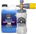 Chemical Guys, Big Mouth Foam Cannon & Blueberry Snow Foam Wash Soap Kit | Pressure-washer foam cannon paired with blueberry snow foam soap for thick, clinging, scratch-free suds