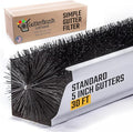 4.25" Gutter Guards, Fits 5 Inch Gutters, 30 Ft Leaf Filter | DIY gutter guard and leaf filter blocks leaves and debris, reduces cleaning and keeps water flowing in 5 inch gutters.