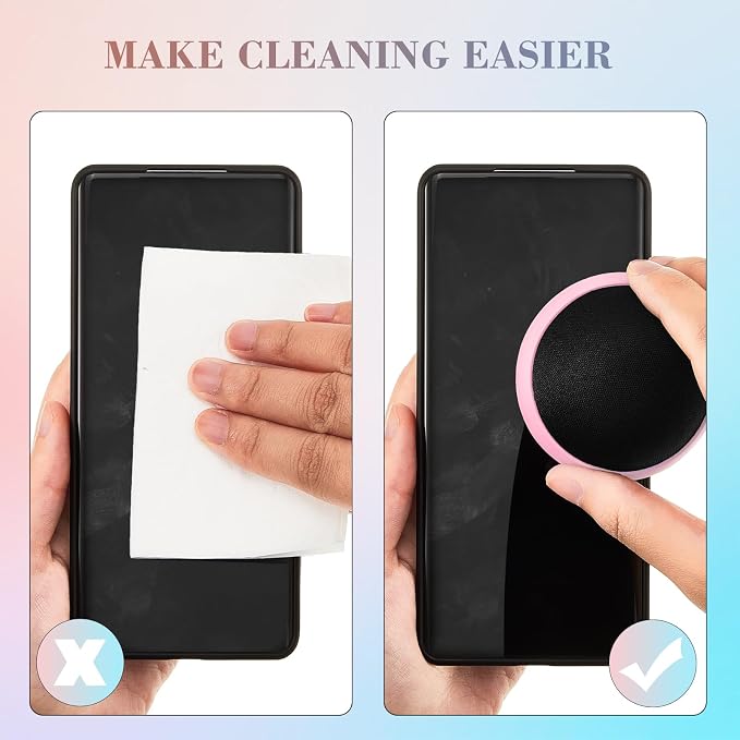 4 Pack Screen Cleaner Balls Car Phone Screen Cleaning Cleaner Ball Microfiber Touch Cleaning Ball for Easter Computer Laptop Phone Monitor(Pink)