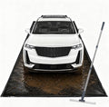 8'6" x 20' PVC Waterproof Garage Floor Mat with Floor Squeegee | Heavy Duty 1300D PVC Containment Mat, Waterproof Protection from Snow, Rain and Mud for Cars