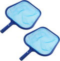 2PCS Swimming Pool Leaf Skimmer Net Swimming Pool Cleaner Supplies and Accessories Leaf Rake Mesh