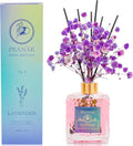 PEANÄK Lavender Reed Diffuser Set - 6.76 fl oz Scented Oil Diffuser with Natural Essential Oils & Sticks for Home, Bathroom & Bedroom Decor - Long-Lasting Aromatherapy Gift