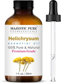Majestic Pure Helichrysum Essential Oil for Diffuser - 1 fl oz | 100% Pure & Natural Essentials Oils for aromatherapy, massage blends and DIY home fragrance projects and room sprays