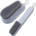 Cleaning Brush Soft Bristle Brush Laundry Scrub Brush Clothes & Shoes Brush | 2 Pack Scrubbing Brush Easy to Grip Household Cleaning Brushes Tool for Countertops Bathtubs