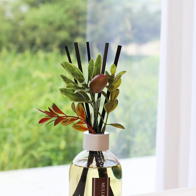 Aronica Christmas Tree Diffusir Oil Cinnamon, Mulled Spice Apple Oil with Sticks, Winter Candy Scented Reed Diffuser, Home Fragrance Decor