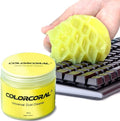 ColorCoral Cleaning Gel Universal Dust Cleaner for PC Keyboard Car Detailing Office Electronics Laptop Dusting Kit Computer Dust Remover, Computer Gaming Car Accessories, Gift for Men Women 160g | For PC Laptops, Office Electronics, Car Interior, Compu...