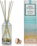 Reed Diffuser Set, Ocean Mist & Sea Salt - Bathroom Décor | Made with Essential Oils & Real Seashells, Decorative Air Freshener Room Diffuser