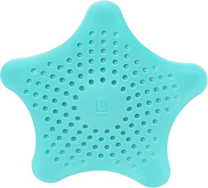 Umbra Starfish Drain Cover/Hair Catcher, Surf Blue (Pack of 3)
