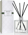 M&SENSE Reed Diffuser Set, Jasmine, 7.04 oz Natural Essential Oil | Non-Toxic Organic, Long-Lasting Fragrance, Ideal for Living Room, Bedroom, Gifts for Women