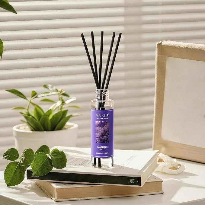 Reed Diffuser Oil Refill/Lavender Field/3.38 oz / 1 Pack/Air Freshener & Aromatherapy Essential Oil Blend for Home Fragrance – Scented Refill Oil for Bathroom, Bedroom & Home Decor