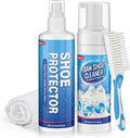 Jevvu Shoe Cleaner, Sneaker Cleaner Foam for Removing Stains and Dirt, Shoe Cleaning Kit for White Shoes