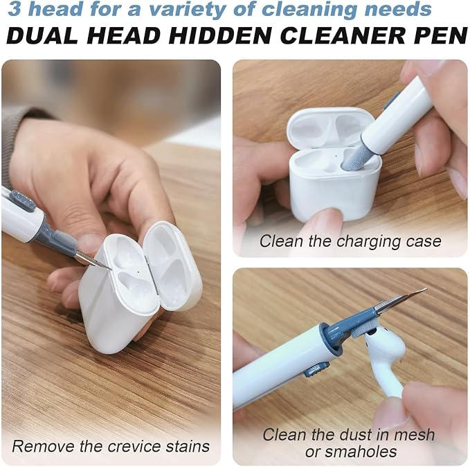 for AirPods 1/2 Case Cover,Come with Cleaner Kit,Soft Skin Silicone Case Cover with Keychain, Full Protective Case for Men and Women, Compatible with AirPods 2nd 1st Generation Case,Black