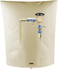 Backflow Preventer Pipe Insulation Cover (5°F) - Irrigation Sprinkler Valve Insulated Pouch - Water Well Pump Cover - Sturdy 5 Layers for Winter Freeze Protection, 26" W x 40" H, Beige