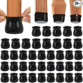BUMACO Chair Leg Floor Protectors Chair Leg Protectors for Hardwood Floors Silicone Pads Covers to Protect Floors Black-40 Pcs Universal L (1-5/16" to 2")