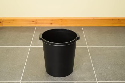 Jalema Re-Solution Office Wastebaskets, 4.75 Gallon, Black, 10 Pack | 10 office wastebaskets, 4.75 gallon, post-consumer recycled plastic, black, for office or home