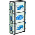 THYGIFTREE Magnetic Glove Holder for 3 Boxes, Wall Mount Glove Box Holder, Metal Disposable Glove Dispenser for Toolbox, Garage, Workshop, Kitchen, Fridge