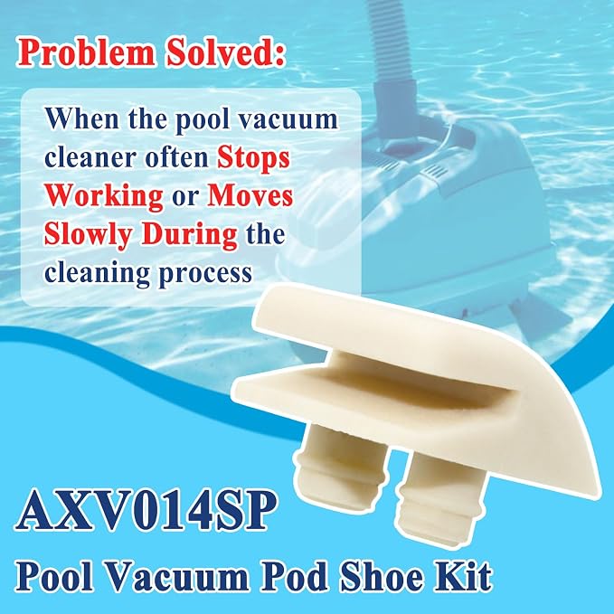8Pcs AXV014SP Pool Cleaner Bottom Slotted Shoe Kits, Anti-Slip and Increase Efficiency