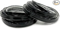 InstaTrim Black New & Improved Caulk Trim, 1/2" by 10', 2-Pack, Flexible, Waterproof for Bathroom, Floors, and Walls | Easy Installation | No Mess, Stain Resistant | Mold Resistant Finish