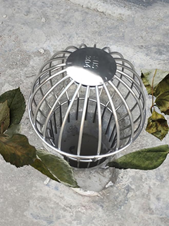 Baitaihem 304 Stainless Steel Drain Outdoor Roof Anti-Blocking Line Cap Drain Cover Gutter Protector Cleaner Gutter Cleaning Tool,3 inch