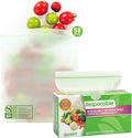 Responsible Products Certified Compostable QUART Resealable Zip Bag, Extra Strength Food Bags, Plant-Based Freezer-Safe (58 Pack)