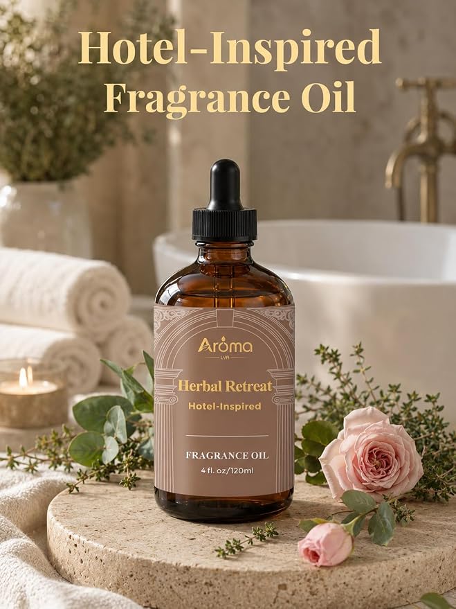Hotel Collection Diffuser Oil - Herbal Retreat | Clean Herbal Spa Scent With a Rich Aroma and Long-Lasting Scent