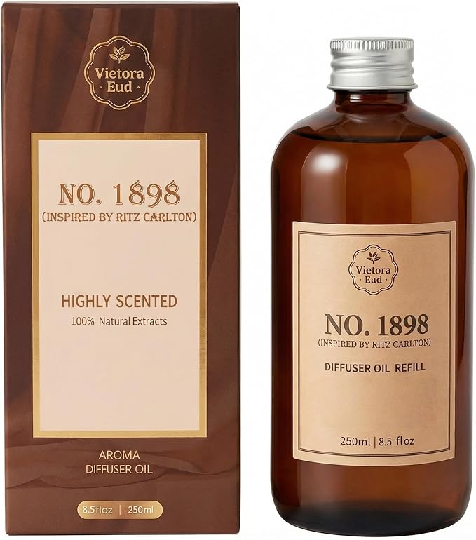 No. 1898 Diffuser Oil Refill Inspired by Ritz Carlton | Luxury Hotel Collection Refill for Reed diffusers, Room Sprays, Humidifier,Aroma Diffusers