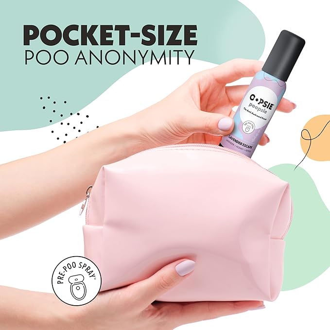 OOPSIE POOPSIE Lavender Escape Before & After You Go Toilet Spray 2oz - Portable Odor Eliminator