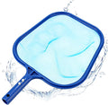 Pool Skimmer Net, Professional Swimming Pool Leaf Skimmer with Heavy Duty Frame, Fine Nylon Flat Mesh for Fast Debris Cleaning, for Above Ground & In-Ground Pools,16×10.8in (No Pole)