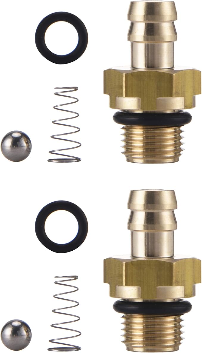 Tool Daily Compatible Chemical Injector Set for Pressure Washer | Soap Injector Replacement for 190593GS 190635GS 203640GS, Solid Brass