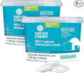 Nature Clean All Natural Dishwasher Pods, Plant-Based Non Toxic Dishwasher Detergent Pods, Dishwashing Pods Tough on Grease, Dish Pods for Dishwasher, Unscented Dishwasher Pods, 60 Count, Pack of 2