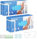 Glove Box Holder for Wall Mount, Glove Dispenser | Rubber Glove Holder, Medical Gloves Organizer Storage, Tissue Box Holder, Disposable Latex Glove Box Rack for Lab, Kitchen