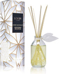 Reed Diffuser Set - Amber Romance Scented Diffuser with Sticks | Home Fragrance Reed Diffuser for Bedroom, Bathroom Shelf Décor, with Real Florals in the Bottle - Made in the USA