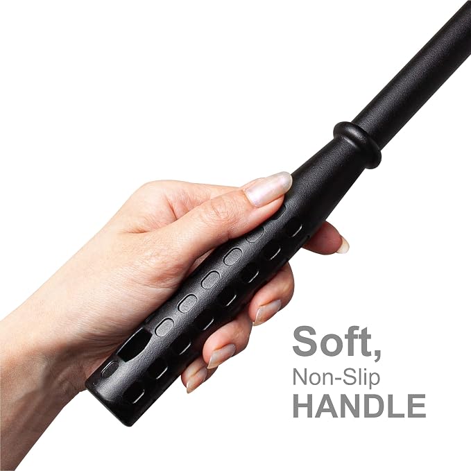 Window Squeegee for Car Windows, 2-in-1 Window Cleaner for Car Windshield, Gas Station, Shower, and Glass | Auto Squeegee with 17.5" Handle, 8" Soft Rubber Blade & Highly Absorbent Sponge