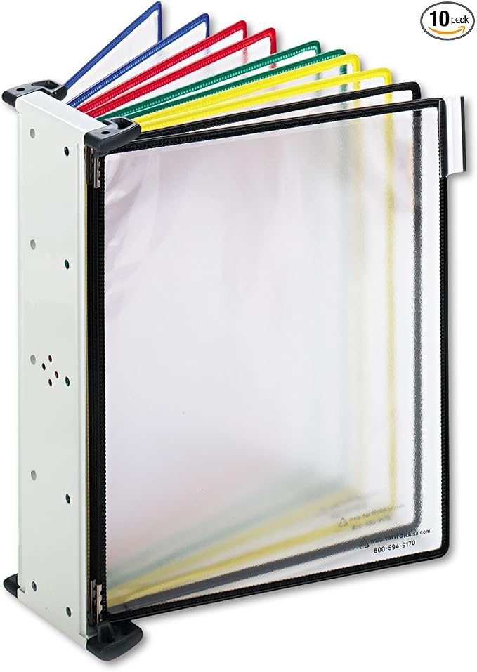 Tarifold, Inc. W291 Wall Unit Reference Starter Set, 10 Wire-Reinforced Pockets