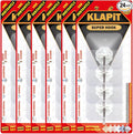 KLAPiT Super Hook - Heavy-Duty Adhesive Wall Hooks, Holds Up to 11 lbs, Waterproof, No Damage, Easy Install on Tile, Wood, Stone, Glass & Metal - Made of Steel (Clear, 24pc)