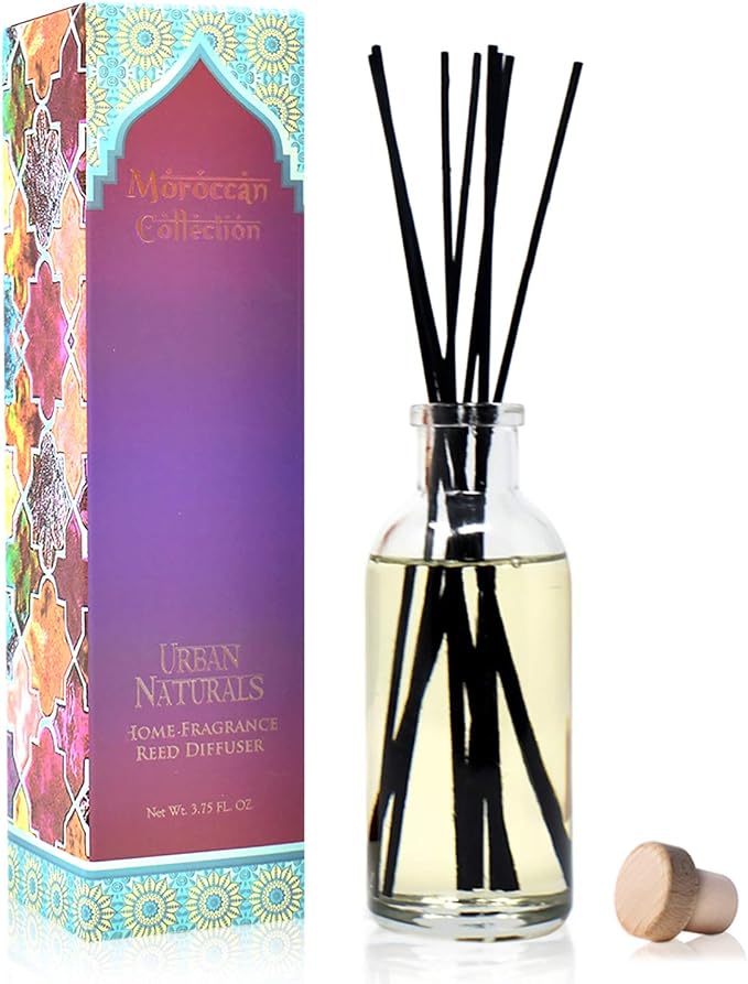 Reed Diffuser Set, Moroccan Amber - Bathroom Shelf Décor