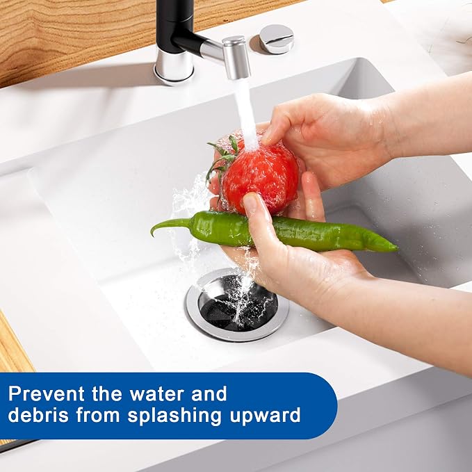 2 PCS Garbage Disposal Splash Guard Collar Sink Baffle, Food Waste Disposer Accessories for Wasting King, Whirlaway and GE Models (3 1/8 Inch in Diameter) by CLEESINK