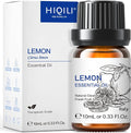 HIQILI Lemon Essential Oil, Household Cleaning, Air Purification, Skin Care, Can be Added to Cleansers, Sprays, Body Lotions Use - 0.33 Fl Oz/10ML | Cleans Air, Removes Odors and Stains, Refreshes Skin, Easy to Add to Sprays andLotions -10mL / 0.33 fl oz