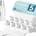 5 Pairs Replacement Ear Tips for AirPods Pro 3(White) | with Noise Reduction Hole,Built-in dust Guard Screen Silicone Ear Tips with Cleaning Pen - 5 Sizes(X-Small)