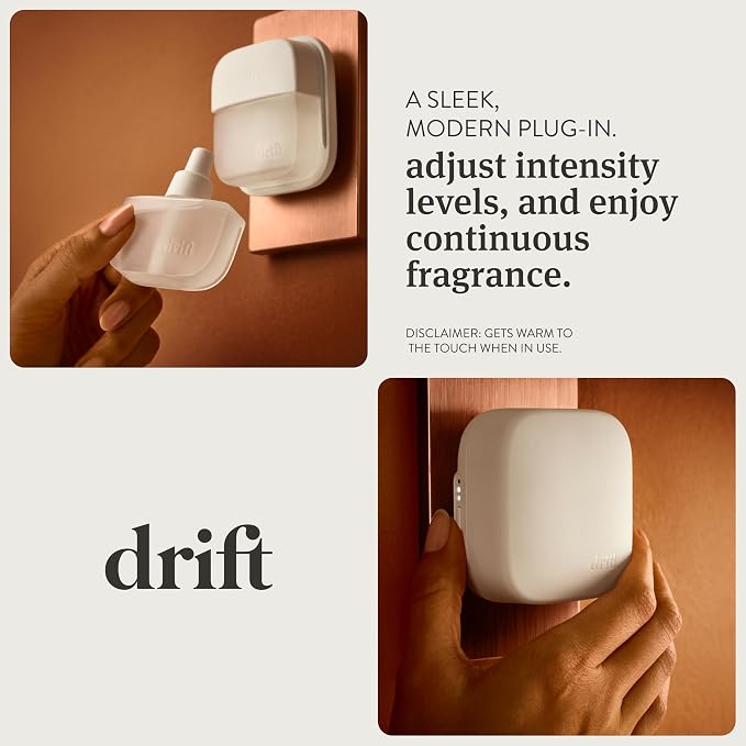 Drift Home Scent Diffuser Starter Kit in Teak - Adjustable and Long Lasting Diffuser Aroma - Clean Ingredients, Pet Safe