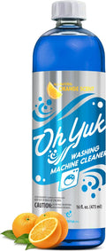 Oh Yuk Washing Machine Cleaner For All Washers (Top Load, Front Load, HE and Non-HE), Natural Citrus Fragrance, Four Cleanings Per Bottle, Septic Safe, 16 Fl Oz