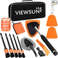 Windshield Cleaner Tool, 15Pcs Car Interior Cleaning Kit, Detailing Kit Cleaner, Detailing Brush, Cleaning Gel, Inside Cleaning Supplies Accessories for Trucks, SUVs, RVs Window