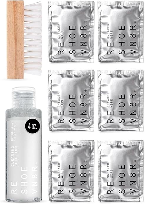 RESHOEVN8R Shoe Cleaner Kit - Sneakers, Mesh, Canvas, Suede, Knit, Leather | Cleaning kit solution for sneakers, mesh, canvas, suede, knit & leather shoes, versatile all-purpose formula