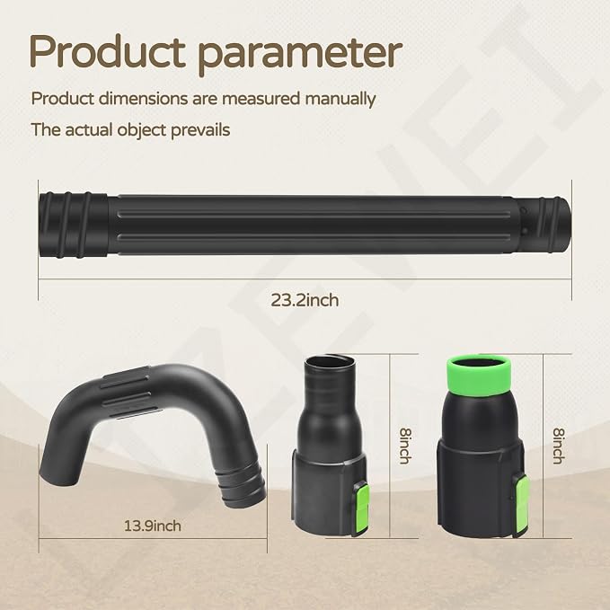 Gutter Cleaning Attachment Replaces AGC1000 Cleaning Kit & Mounting Bracket Kit for EGO 530CFM 580CFM 575CFM 650CFM 615CFM LBX6000, W/Battery Holders - Easily Clear Leaves And Debris From Gutters