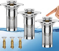 Bathroom Sink Drain Strainer,Universal Pop-Up Sink Stopper Hair Catcher, Anti-Clog Stainless Steel Drain Filter Basket, Removable Sink Drain for Bathroom Sink Stopper